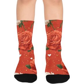 جوارب Sweet Berry Art Flowers للتنزه سيرًا على الأقدام - جوارب شتوية حرارية سميكة دافئة للأولاد والبنات للمدرسة، والارتداء اليومي والأنشطة الخارجية in Kuwait