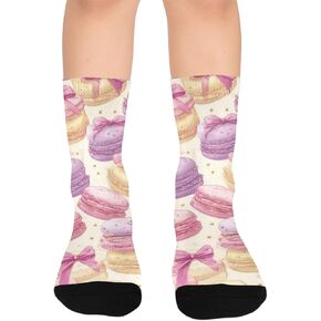 جوارب باستيل معكرون كيك للتنزه سيرًا على الأقدام - جوارب شتوية حرارية سميكة دافئة للأولاد والبنات الصغار للمدرسة، والارتداء اليومي والأنشطة الخارجية in Kuwait