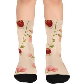 جوارب Ladybug and Bloom للتنزه سيرًا على الأقدام - جوارب شتوية حرارية سميكة دافئة للأولاد والبنات الصغار للمدرسة، والارتداء اليومي والأنشطة الخارجية in Kuwait