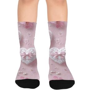 جوارب المشي لمسافات طويلة من الدانتيل اللؤلؤي - جوارب شتوية حرارية سميكة دافئة للأطفال الصغار للأولاد والبنات للمدرسة، والارتداء اليومي والأنشطة الخارجية in Kuwait