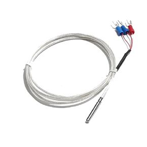 PT100 الحرارية 4 × 30 مم قياس درجة الحرارة الثرمستور مع 3 موصلات طرفية كابل PTFE 1M 2M 3.0M 4M 5M 1 قطعة (طول الكابل 5M، مستوى B 0.3 مم) in Kuwait