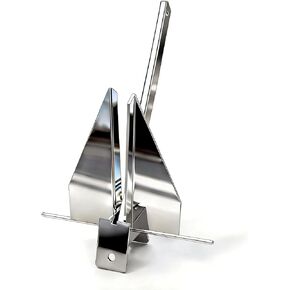 Boat Anchor, 3 LBS Heavy Duty Boat Anchor, 316L Stainless Steel Anchor for 5-9 FT Boats, Pontoons, Dinghy, Fishing and Bass Boats in Saudi Arabia
