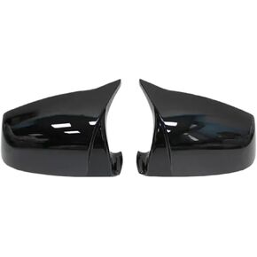 غطاء مرآة الجناح قبعات القرن M نمط أسود غطاء مرآة الجناح الجانبي لسيارات BMW 5 6 7 Series F01 F02 F03 F04 F06 F07 F10 ملحقات أغطية مرايا جانبية (اللون: حبوب مزورة) in Kuwait