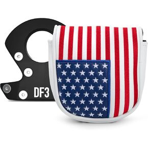 غطاء رأس مضرب جولف مطرقة، إغلاق مغناطيسي أغطية رأس جولف من الجلد الفاخر بيردي يناسب مضرب الجولف DF3 - غطاء رأس مضرب مطرقة الولايات المتحدة الأمريكية in Kuwait