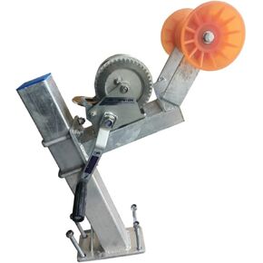 مجموعة دعامة ونش مقطورة القارب ومجموعة ونش يدوية، سعة 1200/2000 رطل لنقل اليخوت والقوارب بشكل آمن (2000 رطل + دعامة 80 × 100 مم) in Kuwait