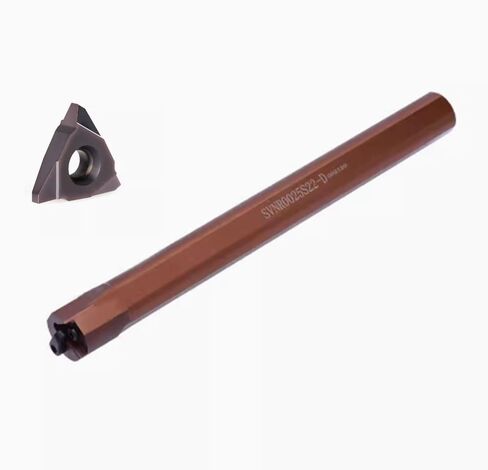 Internal Thread Tool Holder (Vertical Installation), SVNR0025S22-D, Minimum Machining Aperture: 32mm, Total Length 200mm. (Comes with 10pcs trapezoidal Thread Blades 22VNR3.0TR) in Saudi Arabia