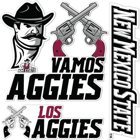 ملصق جامعة ولاية نيو مكسيكو لصبار الصحراء Aggies NMSUr شارات الفينيل زجاجة مياه للكمبيوتر المحمول ورقة قصاصات السيارة T2 (النوع 2-3) in Saudi Arabia