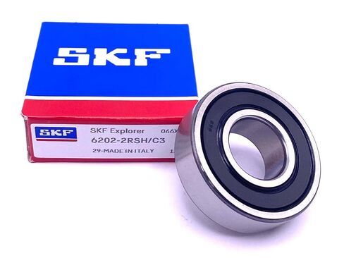 SKF Italy 6202 2RSH C3 Deep Groove Ball Bearing, Rubber Sealed,6202-2RSH/C3 15x35x11 mm in Saudi Arabia