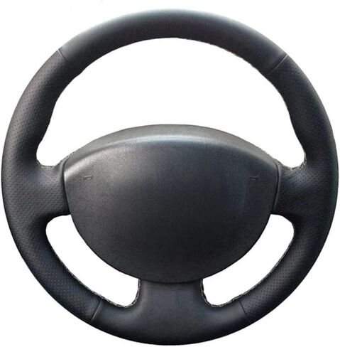 غطاء عجلة القيادة لـ Megane 2 2003-2008 لـ Kangoo 2008 لـ Scenic 2 2003-2009 لتقوم بها بنفسك مخيط يدويا غطاء عجلة قيادة السيارة in Saudi Arabia