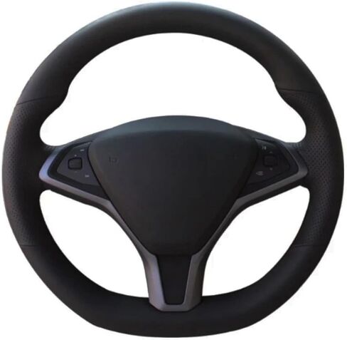 Steering Wheel Cover for Model S 2009-2018 for Model X 2012-2018 DIY Car Steering Wheel Cover Hand-Stitched Car Steering Wheel Cover in Saudi Arabia