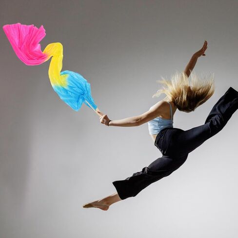 Dance Fan for Boy Girl Soft Cloth and Belly Dancing Fan Right Hand Prop for Dance and Classes for Skill Building and Competitions in Saudi Arabia
