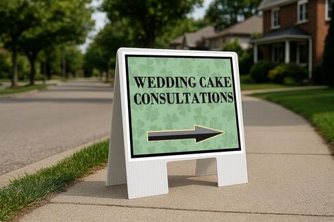 مشاورات كعكة الزفاف يوم القديس باتريك الأيرلندي البرسيم الداكن سهام على شكل حرف A من جانب واحد مقاس 23 × 23 بوصة. in Kuwait