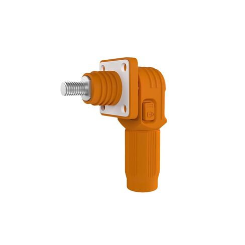 موصل تخزين طاقة البطارية 70 أمبير، موصلات تيار عالية 10 مم² IP67 محول طاقة أسلاك مقاوم للماء، طرف التوصيل السريع، قابس الزاوية اليمنى ومقبس (1000 فولت أسود) in Kuwait