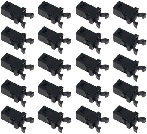 Trash Can Lock with Self-Locking Switch Plastic Bin Latch Repair Clip Compatible with Touch Lid for Kitchen Car Appliance and Storage Box Applications(10 White) in Kuwait