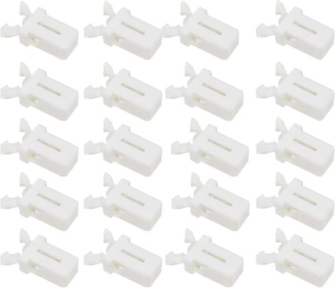 Trash Can Lock with Self-Locking Switch Plastic Bin Latch Repair Clip Compatible with Touch Lid for Kitchen Car Appliance and Storage Box Applications(10 White) in Saudi Arabia
