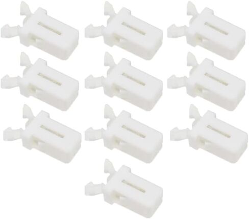 Trash Can Lock with Self-Locking Switch Plastic Bin Latch Repair Clip Compatible with Touch Lid for Kitchen Car Appliance and Storage Box Applications(10 White) in Saudi Arabia