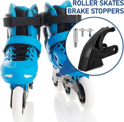 استبدال فرامل التزلج المضمنة من BESPORTBLE - وسادة سدادة التزلج الدوارة العالمية مع براغي مجموعة التحكم في السرعة المطاطية للبالغين والأطفال - ملحقات إصلاح التزلج في الهواء الطلق in Kuwait