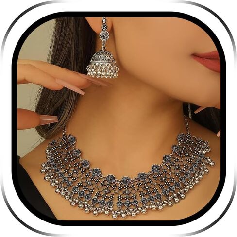 Harry and Henry Indian Jewelry Sets for Women Bollywood Wedding Jewelry Necklace Set Indian Ethnic Wear Outfits in Saudi Arabia