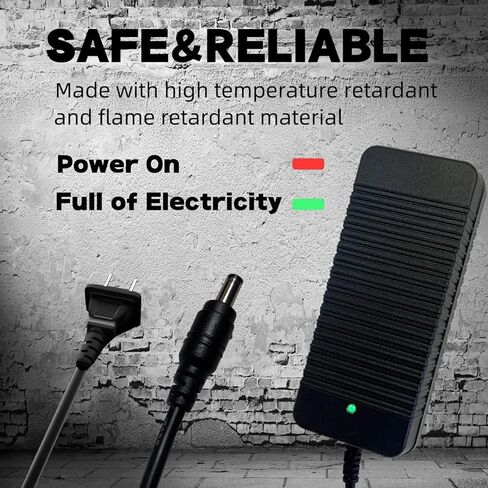 شاحن سكوتر QDD 42 فولت 2 أمبير مع منفذ تيار مستمر أنثى 5.5 مم - 2.1 مم ومقابس 4 في 1 عالمية لبطارية ليثيوم 36 فولت 10 ثانية in Kuwait