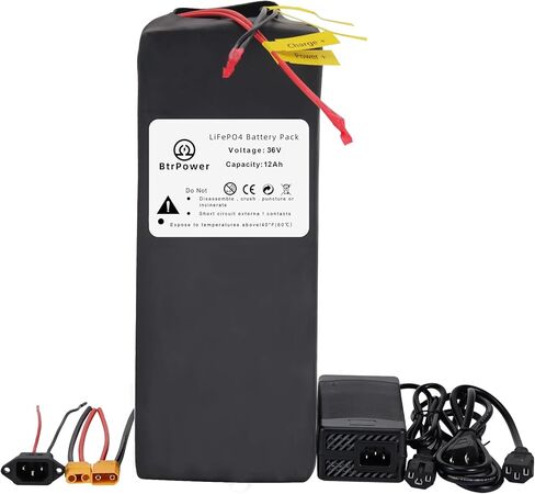 36V 12AH 16AH 20AH 25AH ليثيوم LiFePO4 E-Bike B حزمة بطاريات مدمجة 30A BMS لـ 0-540W in Saudi Arabia