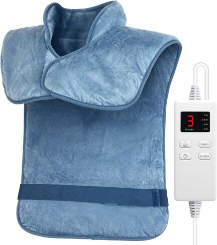 وسادة تدفئة للرقبة والكتفين وتخفيف آلام الظهر، 24 بوصة × 33 بوصة، وسادات تدفئة كبيرة، هدايا عيد الميلاد للنساء والرجال والأمهات وكبار السن، وسادة تدفئة للظهر لكامل الجسم، تسخين سريع وقابل للغسل in Kuwait