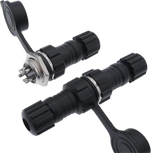 1Pcs Connector GX16 Docking Back Nut Male&Female Plugs and Socket 2pin 3pin 5pin 6pin 7pin 8pin 9pin 10pin M16(Docking 5P) in Saudi Arabia