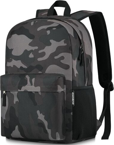 Unisex Black Backpack for School & Travel - Lightweight Laptop Backpack with USB Port Fits 17.3 Inch Notebook, Water Bottle Pocket - Ideal for Teens, College Students, Adults in Kuwait