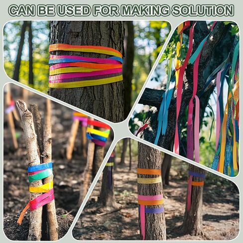 YOKIVE 3" x328 ft 2 Mil Thick Flagging Tape, 1 Pcs PE Non-Adhesive Survey Tape High-Visibility Tree Marking Ribbon for Surveyors Boundaries Trail Marking, Red in Kuwait