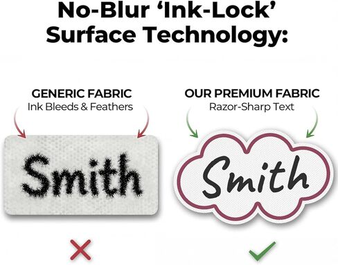 HX Aurize Precut Iron on Name Labels للملابس (116 PCS) - علامات النسيج المقاومة للغسيل | دار التمريض والرعاية النهارية استخدام | يشمل القلم ، 2 لون 3 أشكال (التوت والسماء) in Kuwait