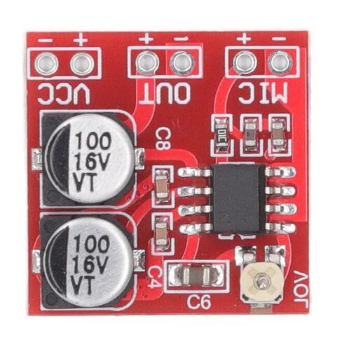 WALFRONT Adjustable Gain Microphone Amplifier Module, ABS Material, Supports 4V to 12V, for Electret Microphones and Small Power Horns in Saudi Arabia