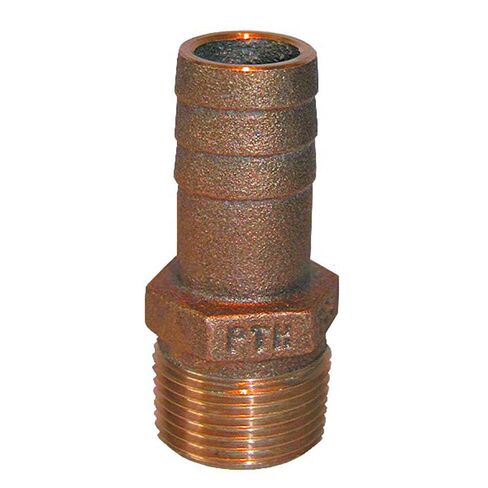 GROCO 1-1/2" NPT x 1-1/2" ID Bronze Pipe to Hose Straight Fitting in Saudi Arabia