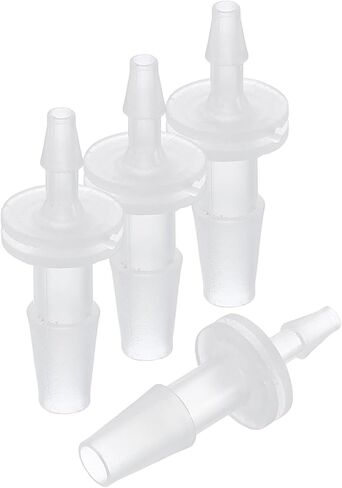 4 Pack Plastic Hose Barb to Adapter, 1/8" Barb x 1/4" for Home Gardening, Water Treatment, Hose Quick Connect Fittings in Saudi Arabia