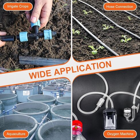 4 Pack Plastic Hose Barb to Adapter, 1/8" Barb x 1/4" for Home Gardening, Water Treatment, Hose Quick Connect Fittings in Saudi Arabia