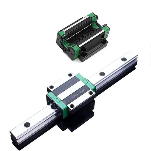 HGW15 مجموعة السكك الحديدية الإرشادية الخطية 500 مم 2 قطعة حامل شفة منزلق دقة الكربون الصلب نظام متين in Kuwait