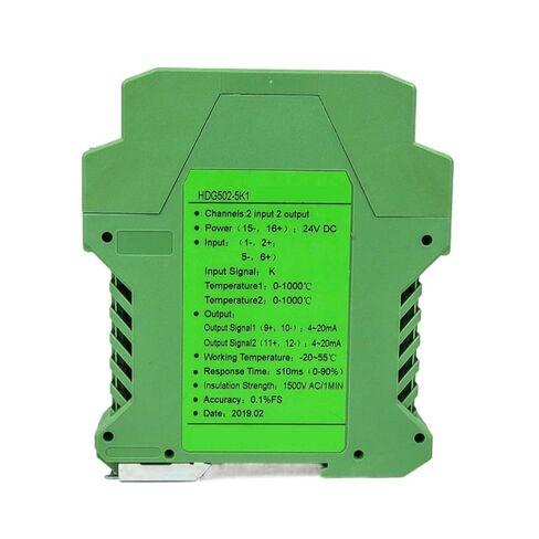 1pcs pt100 to 0-10v Converter 4-20ma 0-10v Output Input Temperature Signal Isolator PT1000-50-300C Pt100-200-850C Cu50-50-150C(0-20MA_24V_CU50) in Kuwait