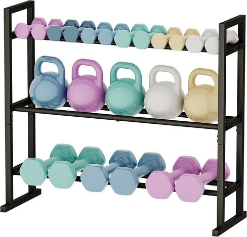Dumbbell Rack, Adjustable weight Rack Stand, Extended Base Weight Storage for Home Gym, Space-Saving Fitness Equipment Organizer in Saudi Arabia