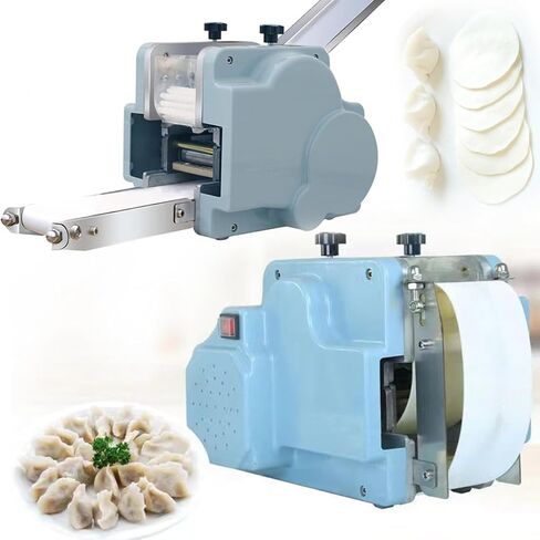 Automatic Dumpling Wrapper Machine - Stainless Steel Dough Sheeter for Spring Rolls, Ravioli, Momo, Commercial Grade, High Efficiency, Easy to Use, Perfect for Restaurants and Home Chefs in Saudi Arabia