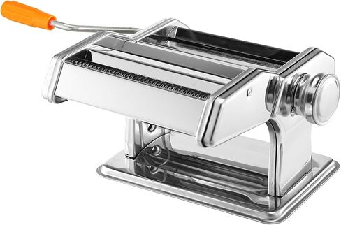 Casafoyer Pasta Maker Roller Machine Fettuccine Noodle Maker 9 Thickness Settings Stainless Steel in Saudi Arabia