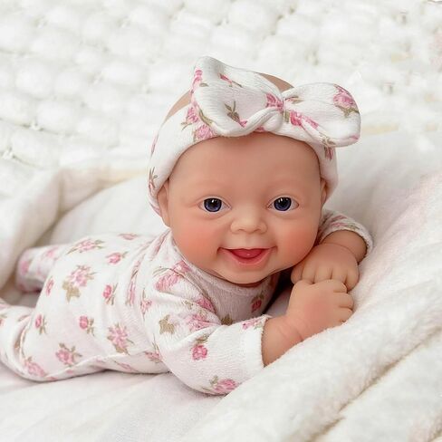 Mire & Mire Reborn Baby Baby Dolls 7 بوصة فتاة صغيرة سيليكون طفل واقعية طفل دمى السيليكون كامل الجسم in Kuwait