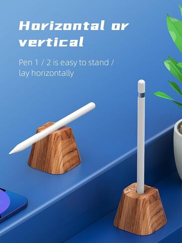 حامل أقلام AODUKE متوافق مع قلم الرصاص (الجيل الأول والثاني)، حافظة أقلام خشبية. حامل أقلام Apple. ملحقات أقلام Apple. حافظة أقلام Apple. حافظة حماية لأقلام الرصاص - AJBZ1M (خشب شابيلي) in Kuwait