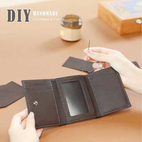 Bopsewing DIY Bag Kit Bag Bag for Women ، DIY Leather Bag Kit ، DIY Crossbody Counter Bag مع مجموعة خياطة ، مجموعة حقيبة مصنوعة يدويًا لأمي صديقة عيد الميلاد هدية عيد الميلاد (أسود) in Kuwait