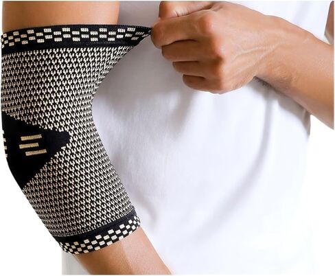 Wheel Speed Sensor Copper Compression Elbow Pads Sports Brace Arm Pads Fitness Tennis Basketball Volleyball ABS Wheel Speed Sensor Front(10) in Saudi Arabia