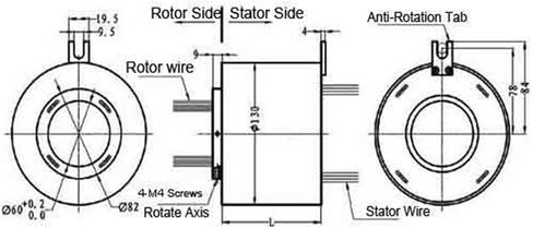 من خلال ثقب حلقة الانزلاق 6-Way 10A + 6-Way 2A ثقب مركز الإشارة 60 مم SNH060-0610-06S in Saudi Arabia