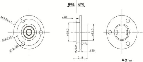 Cap-Type high Current Slip Ring Non-Standard Outer Diameter 22mm 3-Way 10A in Saudi Arabia