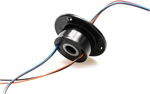 10mm Hole Hollow Rotary Slip Ring 4 Channel Wire 2A Collector Ring Conductive Joint Connector 240VAC/DC in Kuwait
