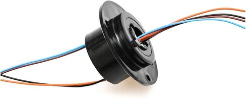 10mm Hole Hollow Rotary Slip Ring 4 Channel Wire 2A Collector Ring Conductive Joint Connector 240VAC/DC in Kuwait