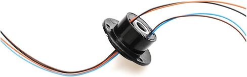 10mm Hole Hollow Rotary Slip Ring 4 Channel Wire 2A Collector Ring Conductive Joint Connector 240VAC/DC in Kuwait