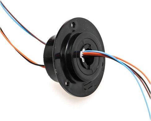 10mm Hole Hollow Rotary Slip Ring 4 Channel Wire 2A Collector Ring Conductive Joint Connector 240VAC/DC in Kuwait