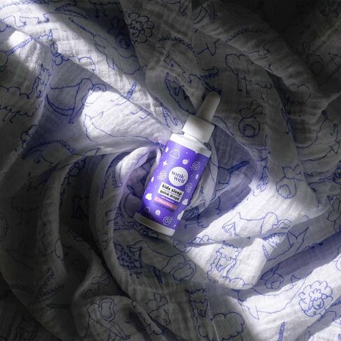 قطرات الميلاتونين السائلة من وينك ويل كيدز - قطرات نوم طبيعية للأطفال الصغار والمراهقين، تساعد على النوم مع 1 ملجم لكل وجبة - الميلاتونين السائل غير الإدماني للأطفال - 2 أونصة in Kuwait