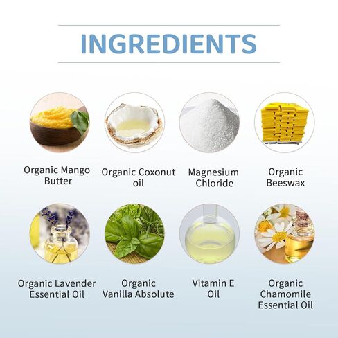 2026 لوشن مغنيسيوم للأطفال - لوشن عضوي للأطفال - راحة مهدئة واسترخاء - كريم مغنيسيوم موضعي يهدئ الأطفال في وقت النوم والليل - بدون الميلاتونين (4 أونصة) in Kuwait
